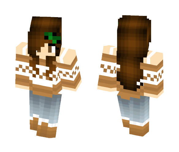 Brunette Girl - Girl Minecraft Skins - image 1