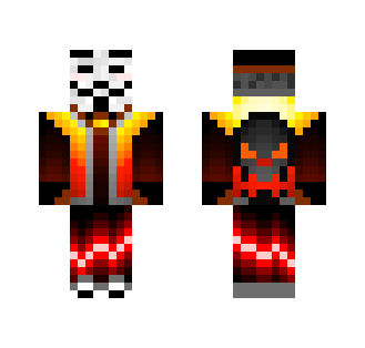 Red skull hacker (phoenix hacker) - Male Minecraft Skins - image 2