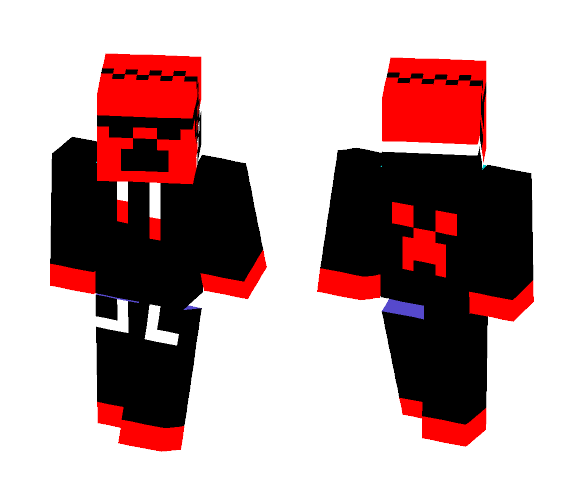 cool red creeper - Male Minecraft Skins - image 1