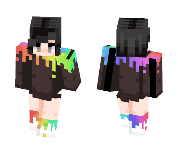 paint drip - Female Minecraft Skins - image 1