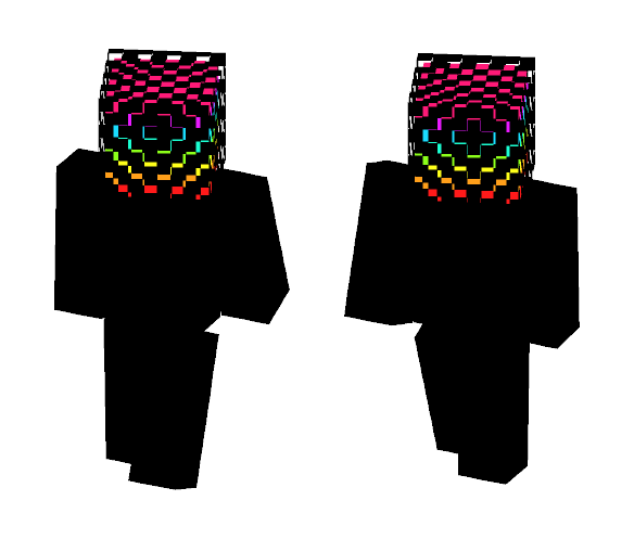 ⋆ Checkered Rainbow Head ⋆ - Other Minecraft Skins - image 1