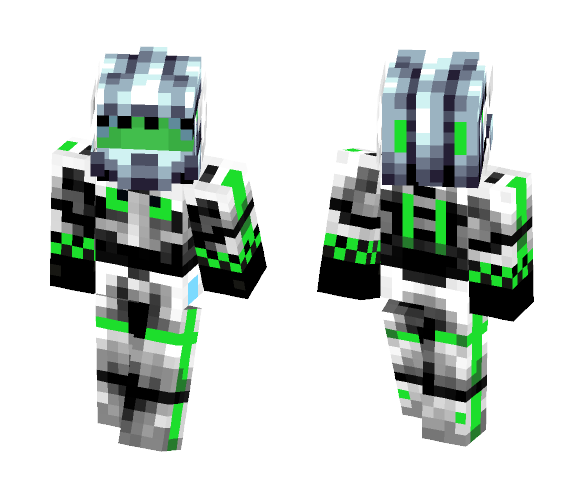 Futuristic-soldier Green - Male Minecraft Skins - image 1