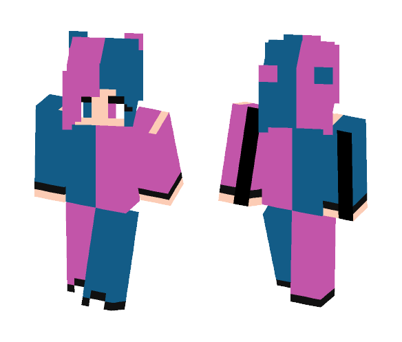Girl - Pink&Blue - Girl Minecraft Skins - image 1
