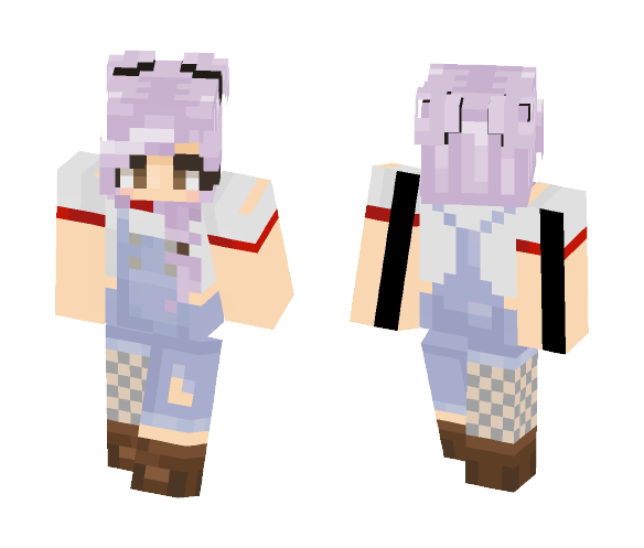 Pastel + Overals ~ ♥ - Female Minecraft Skins - image 1