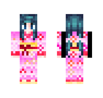 Japanese Girl In A Kimono ^ _ ^ - Girl Minecraft Skins - image 2