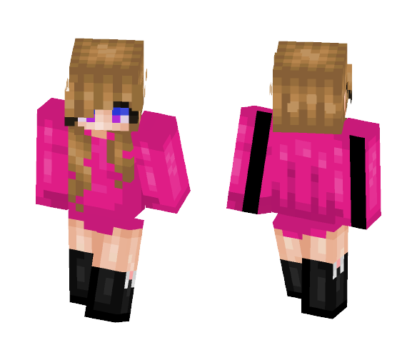 Pixel || is it bed-time already? - Female Minecraft Skins - image 1