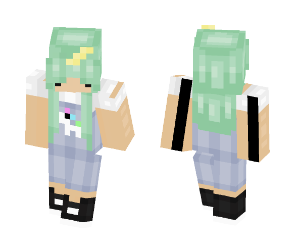 Chibi Overalls - Female Minecraft Skins - image 1