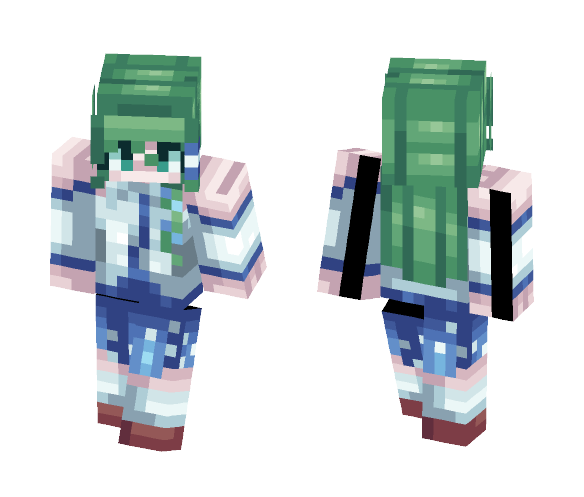 Sanae Kochiya - Female Minecraft Skins - image 1