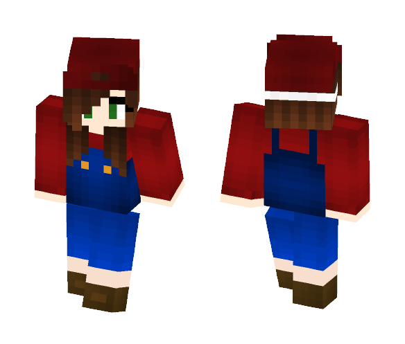 Mario girl - Girl Minecraft Skins - image 1