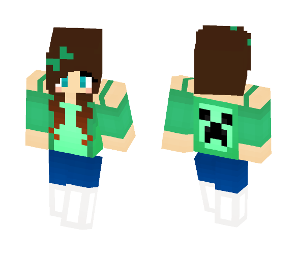 Green girl - Girl Minecraft Skins - image 1