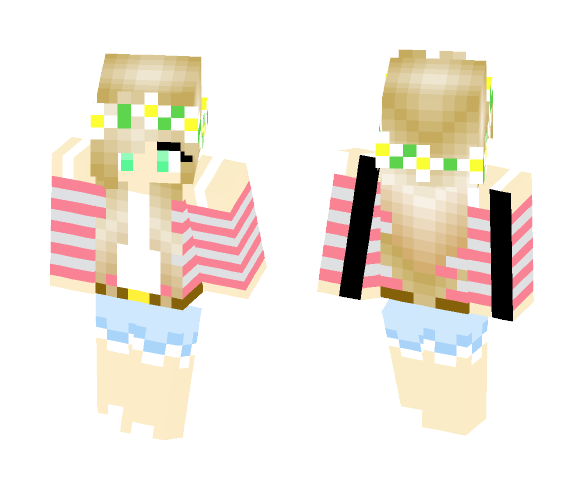 Flower Sweater - Female Minecraft Skins - image 1