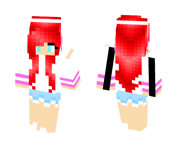 Cherry Red - Female Minecraft Skins - image 1