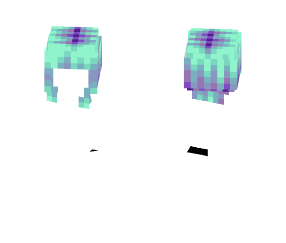 [Hair overlay] Medium turqoise - Interchangeable Minecraft Skins - image 1