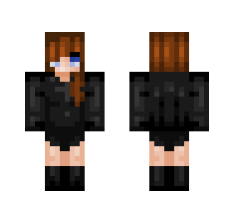 Pixel || black flower - Female Minecraft Skins - image 2