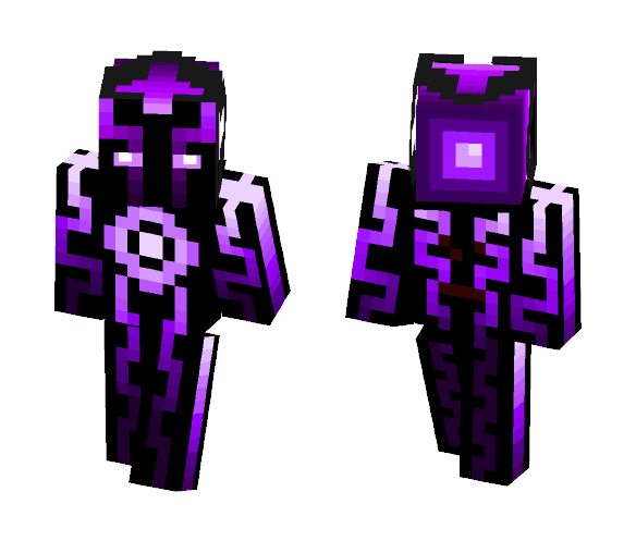 Evil Purple Robot - Male Minecraft Skins - image 1