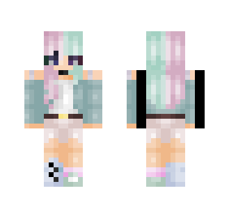 Pixel || Sunset beach - Female Minecraft Skins - image 2