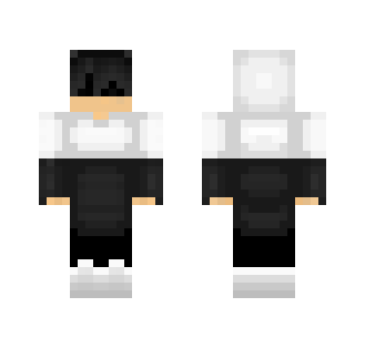 Black and white boy with black mask - Boy Minecraft Skins - image 2