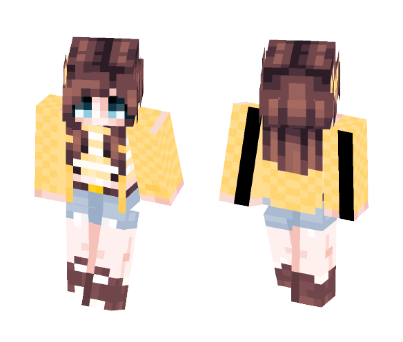 SunFlower Girl - Girl Minecraft Skins - image 1