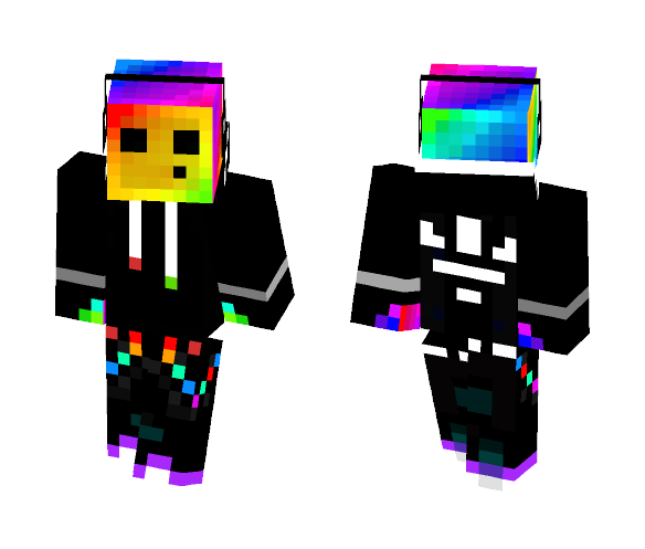 Rainbow Slime Boy - Boy Minecraft Skins - image 1