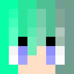 Girl / Green -Hair / Summer Style! - Color Haired Girls Minecraft Skins - image 3