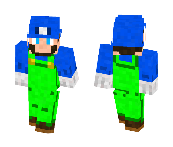 Super Mario Bros.: Ice Luigi - Male Minecraft Skins - image 1
