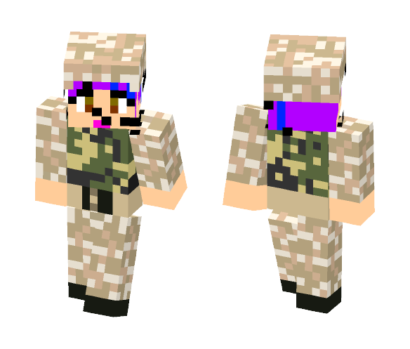 Soldier Nelly - Female Minecraft Skins - image 1