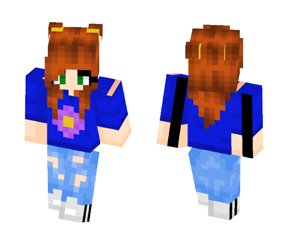 Flower Shirt - Female Minecraft Skins - image 1