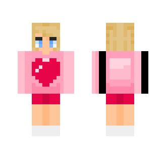 Heart Sweater - Female Minecraft Skins - image 2