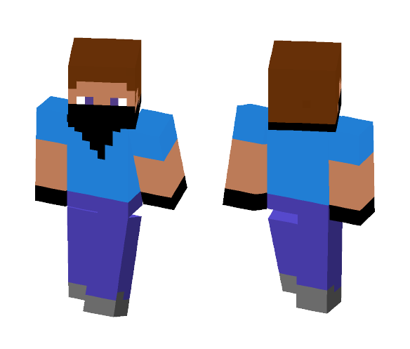 Improved Bandit Steve - Male Minecraft Skins - image 1