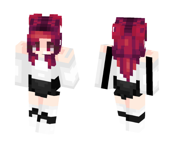 Black ◭ White - Trade - Female Minecraft Skins - image 1