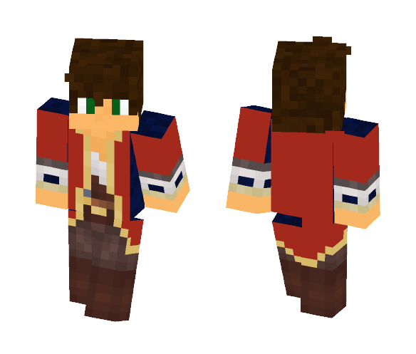 red pirate - Male Minecraft Skins - image 1