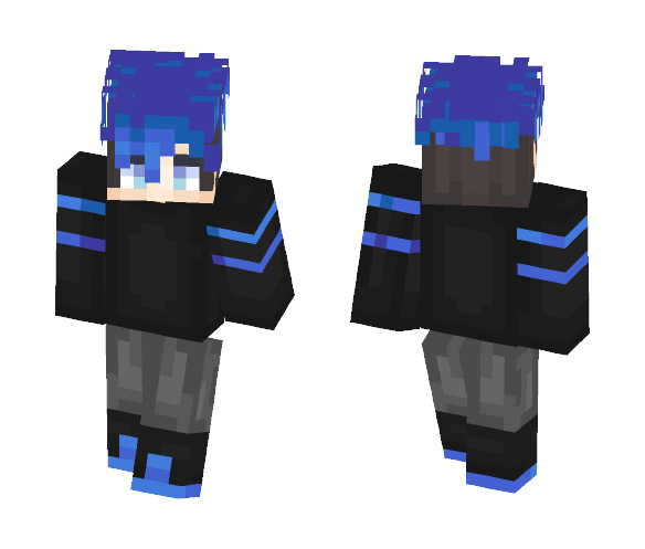 Blue hair - Male Minecraft Skins - image 1