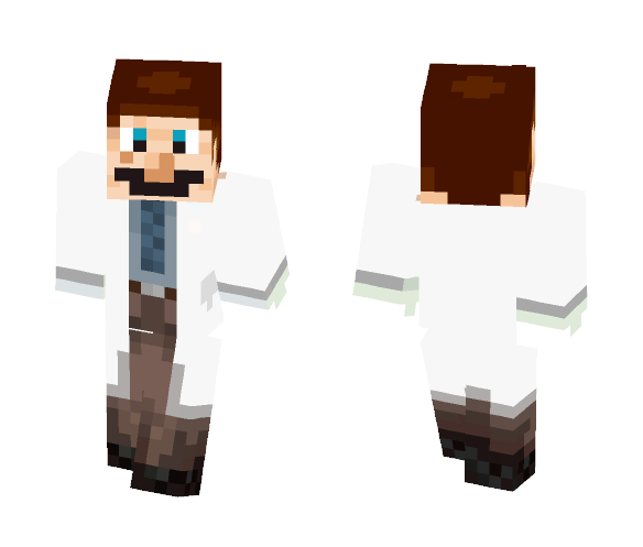 Scientist Luigi - Male Minecraft Skins - image 1