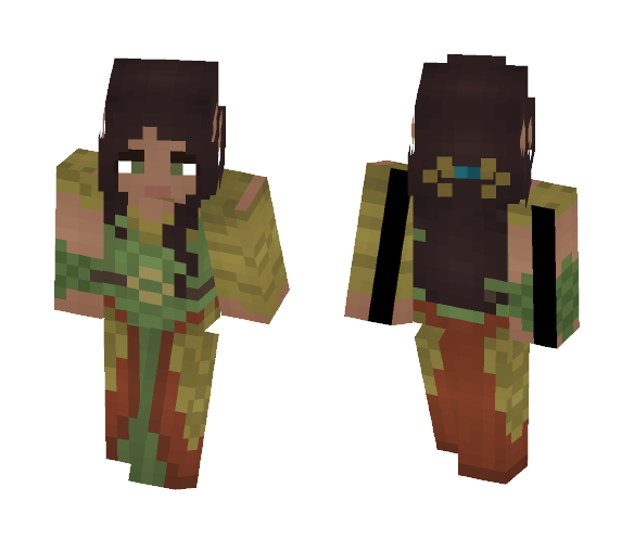 Gilded Elfess [LoTC] [✗] - Female Minecraft Skins - image 1