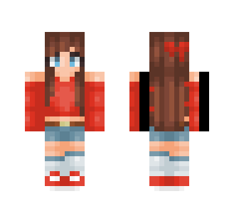 Pixel || Red Rose - Female Minecraft Skins - image 2