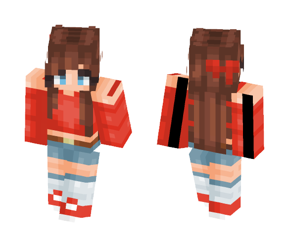 Pixel || Red Rose - Female Minecraft Skins - image 1