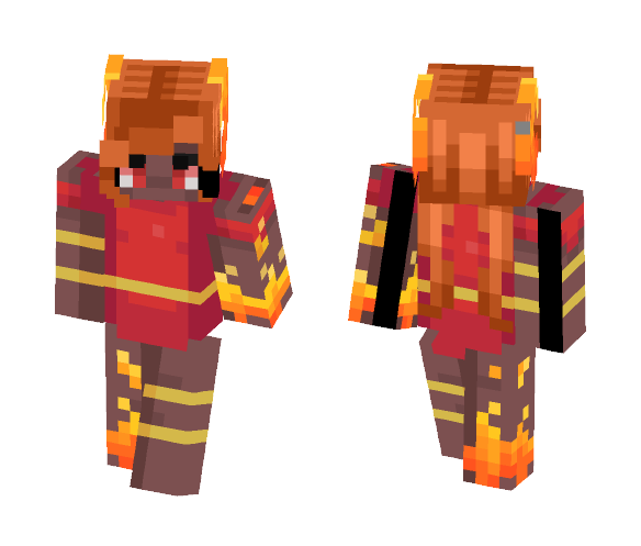 FIRE - Female Minecraft Skins - image 1