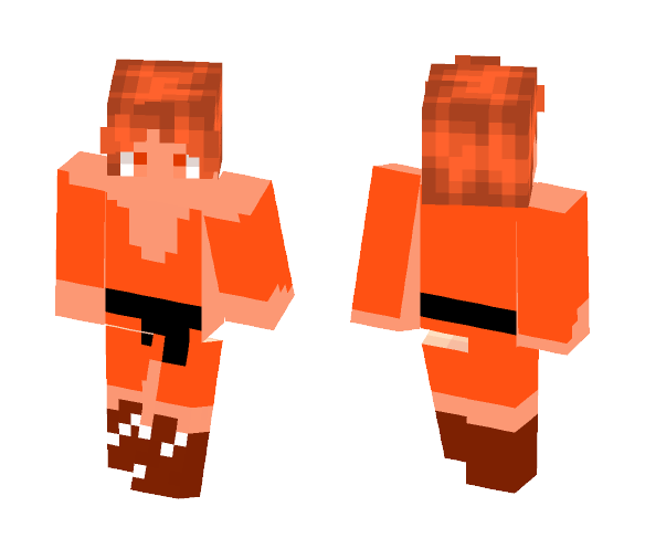 Orange Diamond - Male Minecraft Skins - image 1