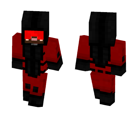 Red Sci-Fi Trooper with Armor - Male Minecraft Skins - image 1