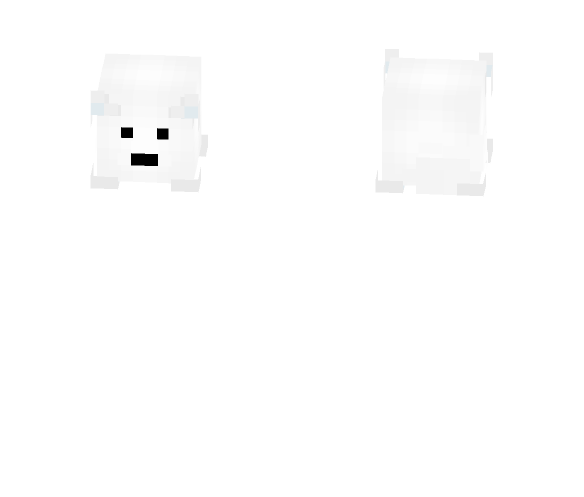 Arctic Fox Head - Interchangeable Minecraft Skins - image 1