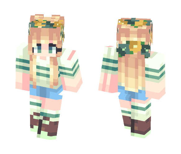 Sunny Flowers - Female Minecraft Skins - image 1