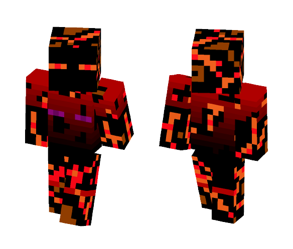 Magma Enderman - Male Minecraft Skins - image 1