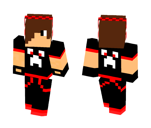 The Red Shirt Creeper Boy - Boy Minecraft Skins - image 1