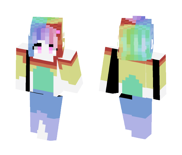 Rainbow Diamond - Female Minecraft Skins - image 1