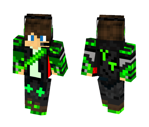 Green YouTuber Boy - Boy Minecraft Skins - image 1