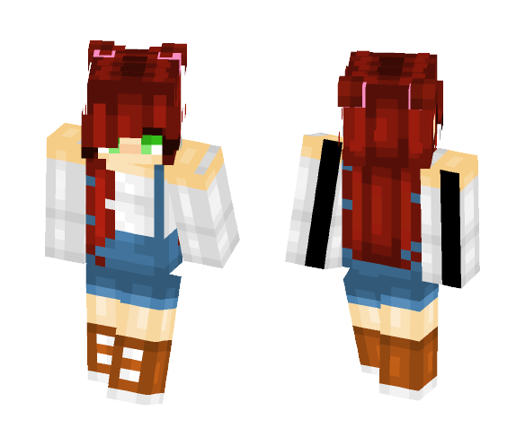 Pixel || Red apples and White milk - Female Minecraft Skins - image 1