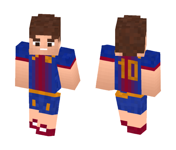 Football skin (Team:Barcelona) - Male Minecraft Skins - image 1