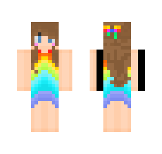 Rainbow Girl - The Unstoppables - Girl Minecraft Skins - image 2