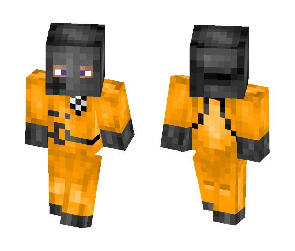 SCP class-d + Gas mask - Male Minecraft Skins - image 1