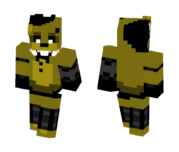 Ignited Golden Freddy - Male Minecraft Skins - image 1